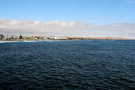 View from the Jetty in Swakopmund over the town