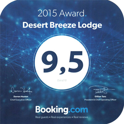 Desert Breeze Booking.com Award